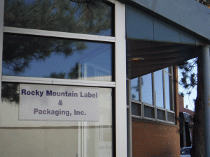 Rocky Mountain Label and Packaging Business Front