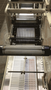 Video showing the production of laser sheet labels with diet